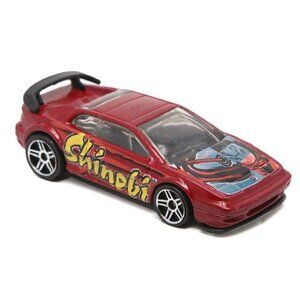 Vintage 2001 Hot Wheels LOTUS ESPRIT Mattel Die Cast Car Shinobi Racing Red